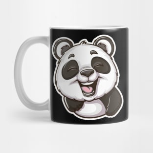 Exuberant Panda Buddy Sticker Mug